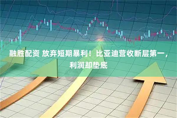 融胜配资 放弃短期暴利！比亚迪营收断层第一，利润却垫底