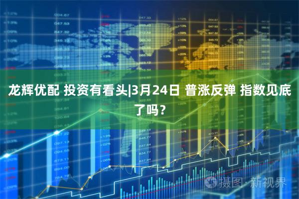 龙辉优配 投资有看头|3月24日 普涨反弹 指数见底了吗？