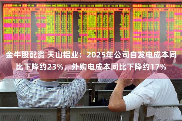 金牛股配资 天山铝业：2025年公司自发电成本同比下降约23%，外购电成本同比下降约17%