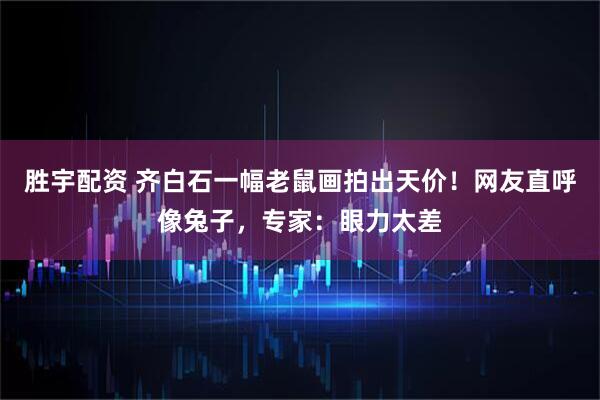 胜宇配资 齐白石一幅老鼠画拍出天价！网友直呼像兔子，专家：眼力太差